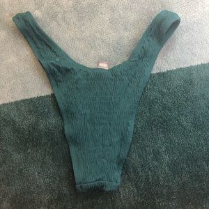 Aerie high cut ruched bikini bottom